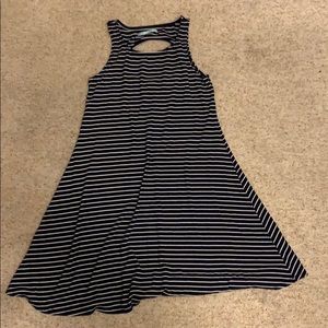 Maurice’s navy blue/white stripped dress